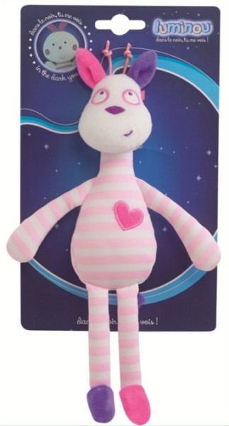 Jemini Peluche Luminou Girafe Rose - 27 cm